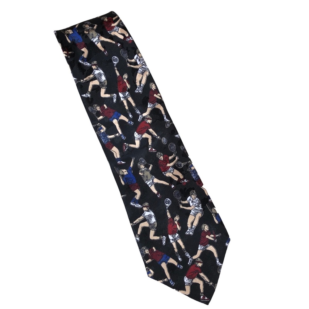Concerto Vintage Made in USA Mens  Black Tie Tennis Players